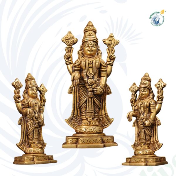 Handcrafted Brass Lord Vishnu Statue – Divine Energy & Spiritual Grace | 17.8 cm - Image 4