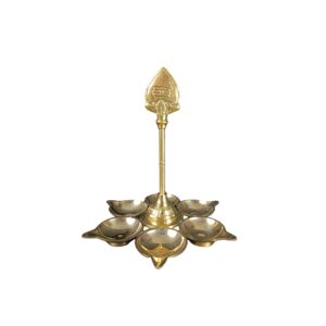 Brass Arumuga Vilakku 6 inches