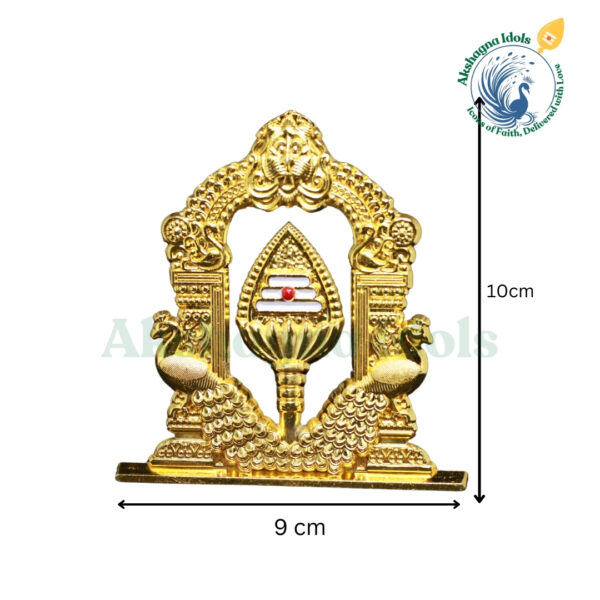 Swarna Subramanya Vel Idols In temple set  10 cm - Image 4