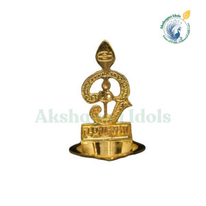 Brass Om Vel Deepam – Sacred Light of Lord Murugan for Prosperity & Protection