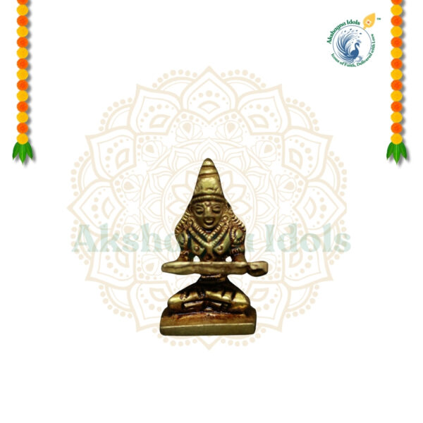 Brass Goddess Annapoorani Idol – Symbol of Nourishment, Prosperity, and Divine Blessings