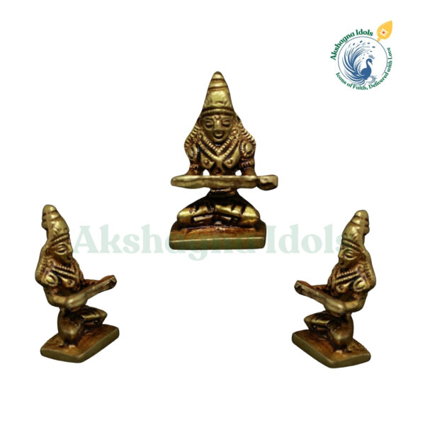 Brass Goddess Annapoorani Idol – Symbol of Nourishment, Prosperity, and Divine Blessings - Image 2