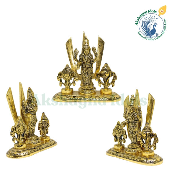 Premium Brass Tirupati Balaji big Idol – Ideal for Pooja and Festivals - Image 2