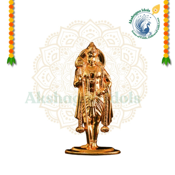 Lord Murugan Gold-Plated Idol – Symbol of Divine Protection and Wisdom