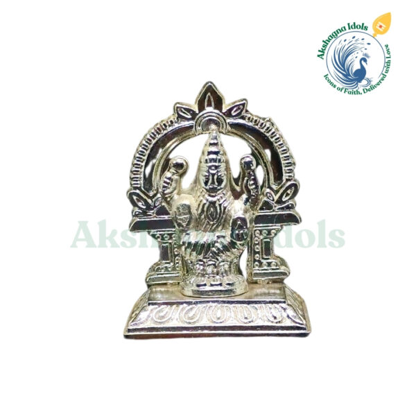 German Silver Goddess Mahalakshmi  Idol – 6 cm x 6 cm