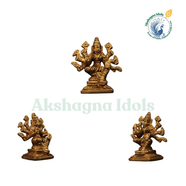 Brass Goddess Varahi Idol – Divine Protector and Bestower of Strength - Image 4