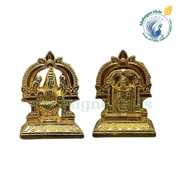 German Silver Lord Balaji & Goddess Mahalakshmi Idol Set