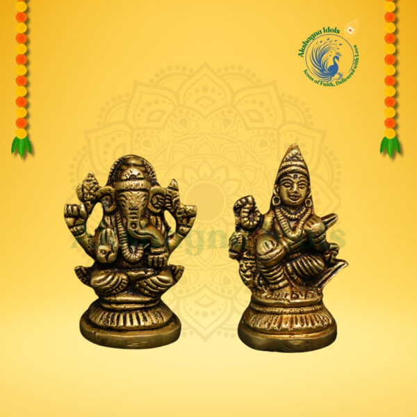 Saraswati & Ganesha: The Divine Duo for Knowledge & Prosperity