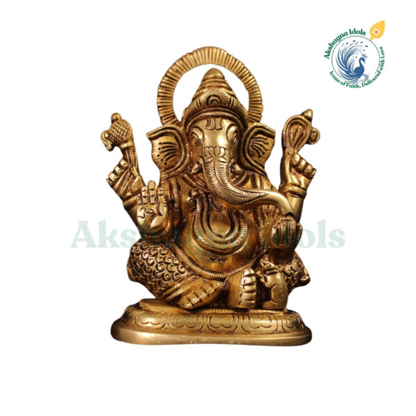 Celestial Ganpati: The Supreme Brass Idol of Luck & Knowledge