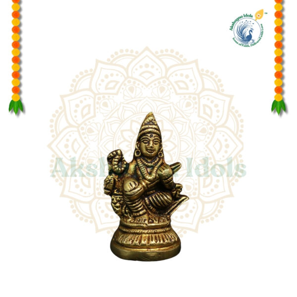 Divine Brass Saraswati Idol – The Goddess of Wisdom & Arts