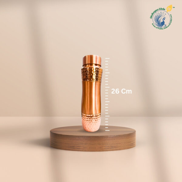 Premium Copper Bottle for Drinking Water – Leakproof & Stylish (1 Litre) - Image 3
