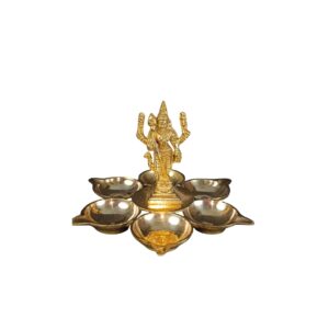Lord Murugan  6 Muga Vilakku with  - 4-inch