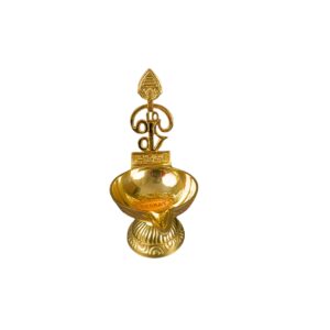 Brass Om Muruga Vilakku - 6-inch